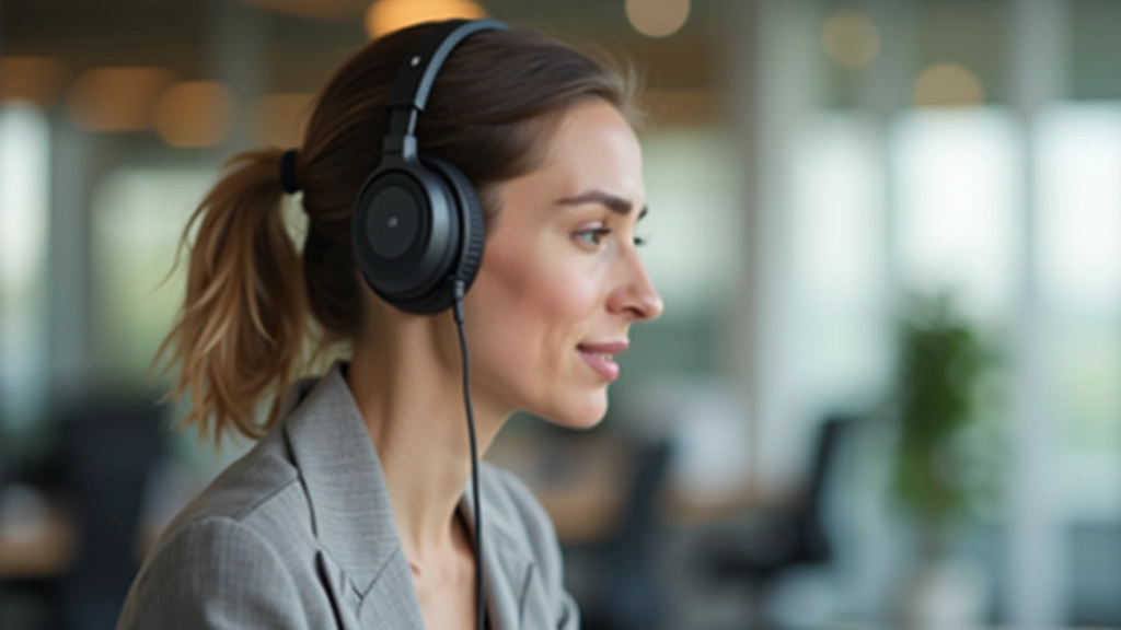 Pessoa a ouvir podcast com headphones